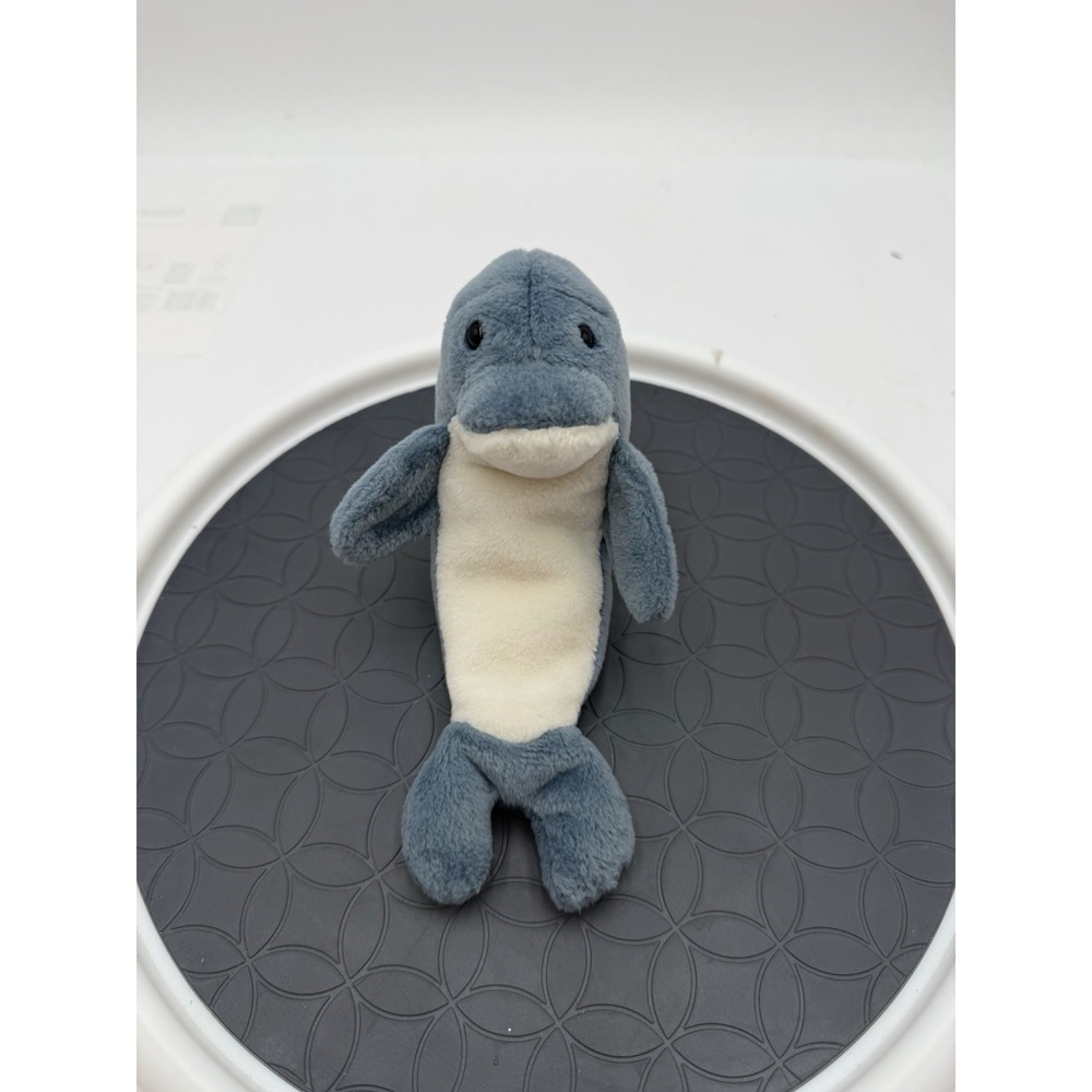 Ty Beanie Baby Echo Dolphin 1996 Blue Gray Plush No Hang Tag Retired 7"